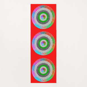 Farbenfrohe Harmonie: Yoga Matten Kunst Design"