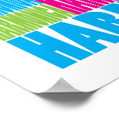 Farbenfrohe Harmonika Poster (Ecke)