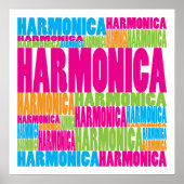 Farbenfrohe Harmonika Poster (Vorne)