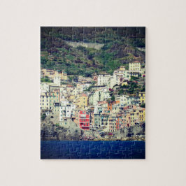 Farbenfrohe Häuser an der italienischen Küste Puzzle