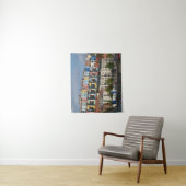 Farbenfrohe Häuser an der Wasserfront Bristol Hafe Wandteppich (Beispiel)