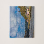 Farbenfrohe Häuser im Fischereihafen der Unterstad Puzzle (Vertikal)