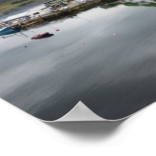 Farbenfrohe Häuser in Portree, Skye Poster (Ecke)