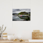 Farbenfrohe Häuser in Portree, Skye Poster (Küche)