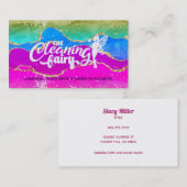 Farbenfrohe Hausreinigung Visitenkarten Visitenkarte (Vorne/Hinten)