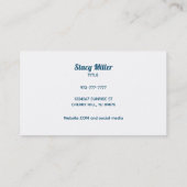 Farbenfrohe Hausreinigung Visitenkarten Visitenkarte (Rückseite)