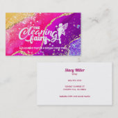 Farbenfrohe Hausreinigung Visitenkarten Visitenkarte (Vorne/Hinten)