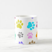 Farbenfrohe Haustiere - Muster für Katzen- oder Hu Kaffeetasse (Mittel)