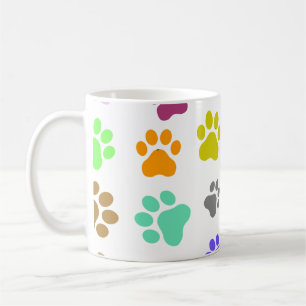 Farbenfrohe Haustiere - Muster für Katzen- oder Hu Kaffeetasse