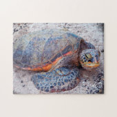 Farbenfrohe Hawaii Honu Sea Turtle Foto Stilvoll Puzzle (Horizontal)