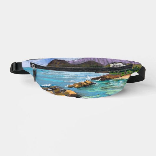 Farbenfrohe Hawaiian Ko’Olina Beach Hipster Bag Bauchtasche (Vorderseite)
