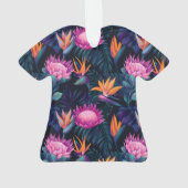 Farbenfrohe hawaiianische Blume Ornament (Rückseite)