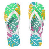 Farbenfrohe hawaiianische Druckschuhe Badesandalen (Fußbett)