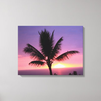 Farbenfrohe hawaiianische Sunset Canvas Print Leinwanddruck