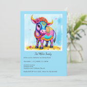 Farbenfrohe, heilige Diwali-Kühe in festlichen Ver (Stehend Vorderseite)