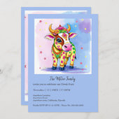 Farbenfrohe, heilige Diwali-Kühe in festlichen Ver (Vorne/Hinten)