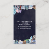 Farbenfrohe Heilkristalle Cluster-Visitenkarte Visitenkarte (Rückseite)