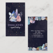 Farbenfrohe Heilkristalle Cluster-Visitenkarte Visitenkarte (Vorne/Hinten)