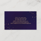 Farbenfrohe Heilkristalle und Schnörkel Visitenkarte (Rückseite)