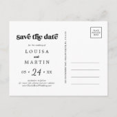 Farbenfrohe Heirat Kleine Weihnachten Save the Dat (Rückseite)