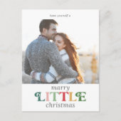 Farbenfrohe Heirat Kleine Weihnachten Save the Dat (Vorderseite)