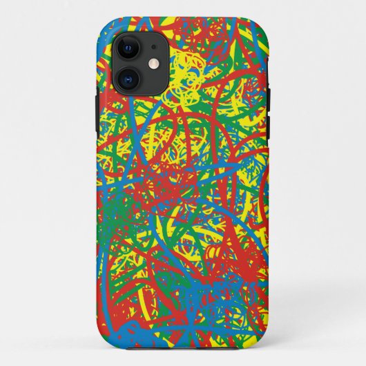 Farbenfrohe heiße Schläge blass rot-gelb-grüne Kun Case-Mate iPhone Hülle (Rückseite)