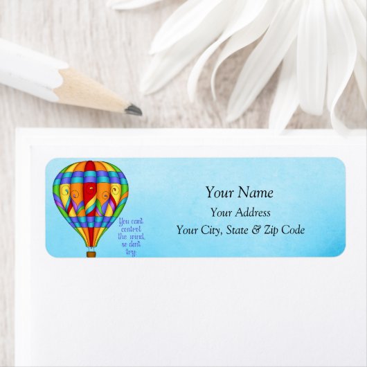 Farbenfrohe Heißluftballon (Insitu)