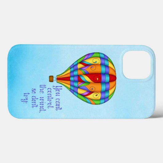 Farbenfrohe Heißluftballon Case-Mate iPhone Hülle (Rückseite (Horizontal))