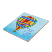 Farbenfrohe Heißluftballon Fliese (Seite)