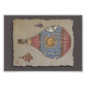 Farbenfrohe Heißluftballon Fotodruck (Vorne)