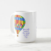 Farbenfrohe Heißluftballon Kaffeetasse (Vorderseite Links)