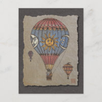 Farbenfrohe Heißluftballon