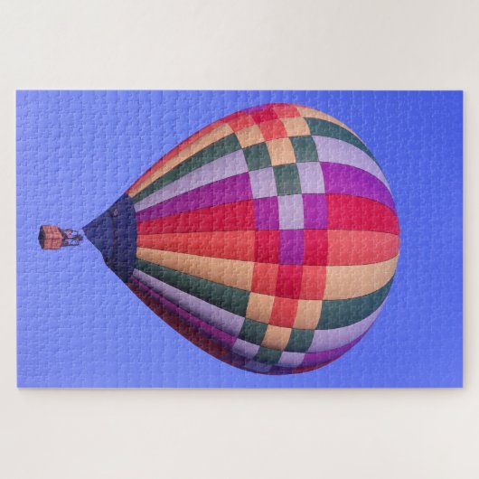 Farbenfrohe Heißluftballon Puzzle (Horizontal)