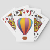 Farbenfrohe Heißluftballon Spielkarten (Rückseite)