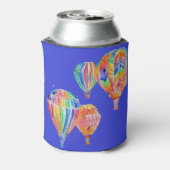 Farbenfrohe Heißluftballon Wasserfarben Design Dosenkühler (Kanne Rückseite)