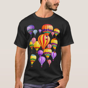 Farbenfrohe Heißluftballons T-Shirt