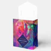 Farbenfrohe helle Blume Hochzeitszelt Geschenkschachtel (Geöffnet)