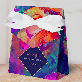 Farbenfrohe helle Blume Hochzeitszelt Geschenkschachtel