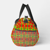 Farbenfrohe, helle Diamantformen auf Duffle Bag (Rechts)