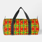 Farbenfrohe, helle Diamantformen auf Duffle Bag (Rückseite)