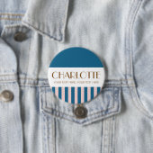 Farbenfrohe, helle Farbe Trendy Moderne Streifen Button (Beispiel)