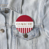 Farbenfrohe, helle Farbe Trendy Moderne Streifen Button (Beispiel)
