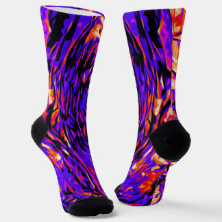 Farbenfrohe helle Farben Rosa Lila Rotes Orange Socken