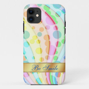 Farbenfrohe helle Kreis iPhone Case