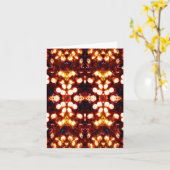 Farbenfrohe helle Lichter Karte (Gelbe Blume)
