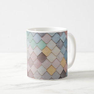 Farbenfrohe, helle Mauern - lebhaftes Stadtdesign Kaffeetasse
