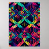 Farbenfrohe Helle Psychedelic Abstrakt Wall Print Poster (Vorne)