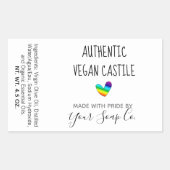 Farbenfrohe, helle Regenbogenfarben Rechteckiger Aufkleber (Vorderseite)