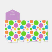 Farbenfrohe helle Regenbogenpunkte Geschenkschachtel (Ungefaltet)
