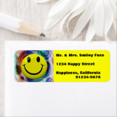 Farbenfrohe, helle Rücksendeadressen-Aufkleber (Insitu)